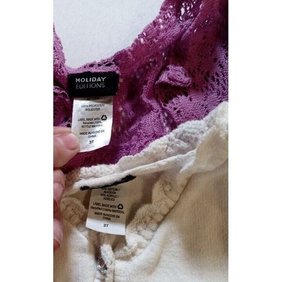 Girls Size 3T Lot of‎ 4 Cardigans; Healthtex, Holiday Editions - Picture 3 of 5